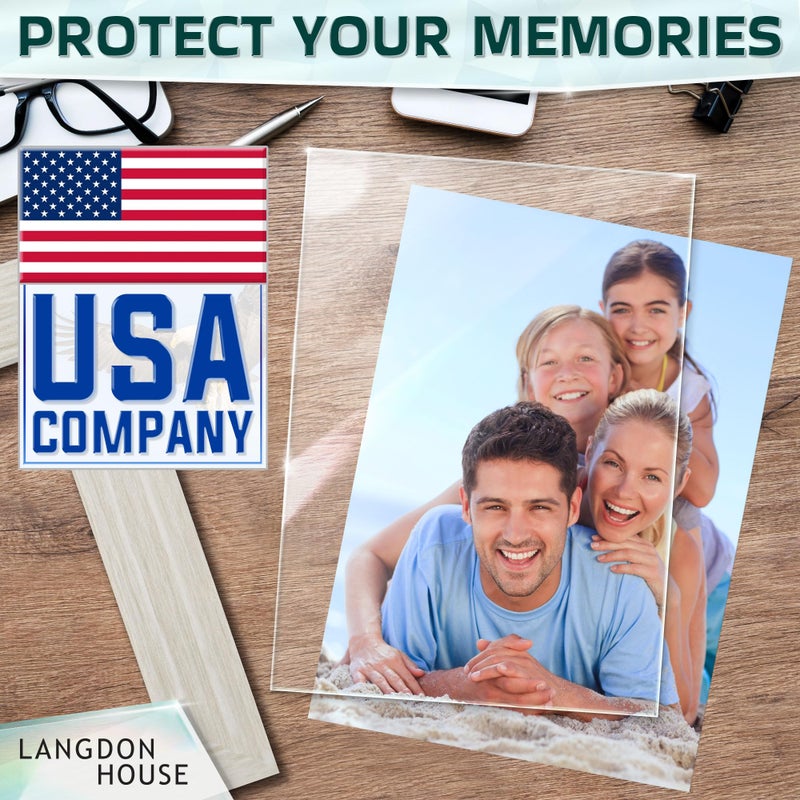 Langdon House Picture Frame Glass Replacements (Crystal Clear, 4x6, 3 Pack) High Definition Glass Sheet - Image 3